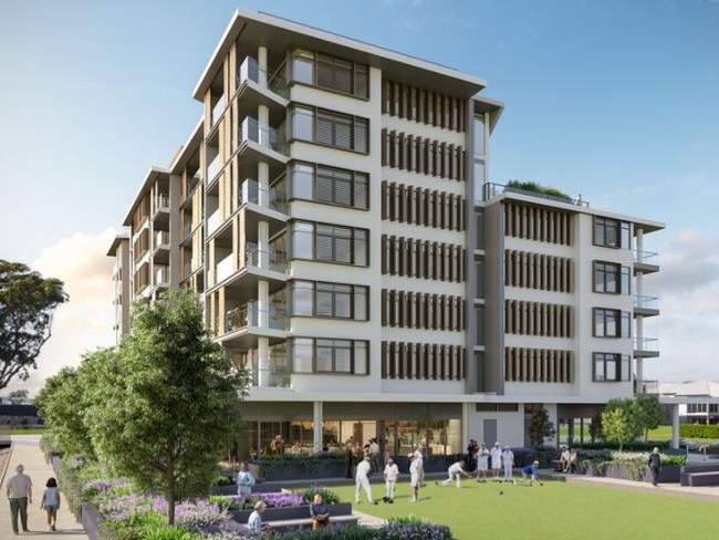 An artist's impression of the Bernborough retirement village in the Brisbane suburb of Ascot.