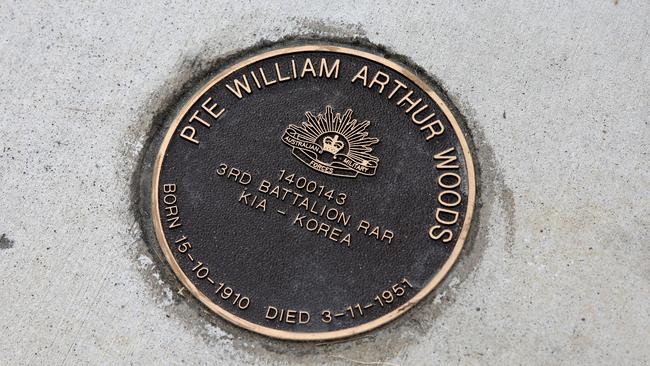 One of the plaques along Samford’s Avenue of Honour.