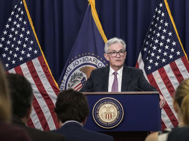 WASHINGTON, DC - JULY 27: U.S. Federal Reserve Board Chairman Jerome Powell speaks during a news conference following a meeting of the Federal Open Market Committee (FOMC) at the headquarters of the Federal Reserve, July 27, 2022 in Washington, DC. Powell announced that the Federal Reserve is raising interest rates by three-quarters of a percentage point.   Drew Angerer/Getty Images/AFP == FOR NEWSPAPERS, INTERNET, TELCOS & TELEVISION USE ONLY ==