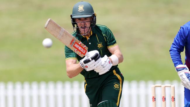 Northcote’s Mark Phelan batting. Picture: George Sal