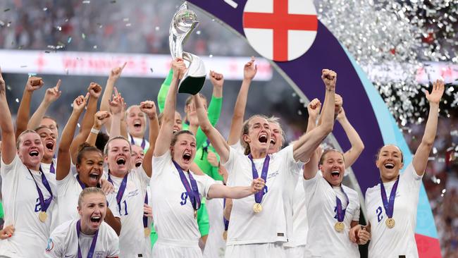 England’s Euro 2022 triumph set the benchmark for what is achievable in women’s sport. Picture: Getty Images