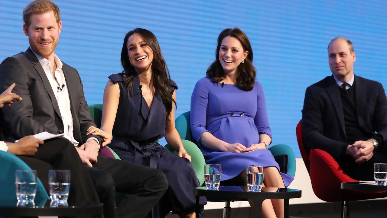 Back in the day, Meghan and Harry were part of the royal work ethic that meant meeting the people and smiling a lot. Picture: Chris Jackson – WPA Pool/Getty Images.