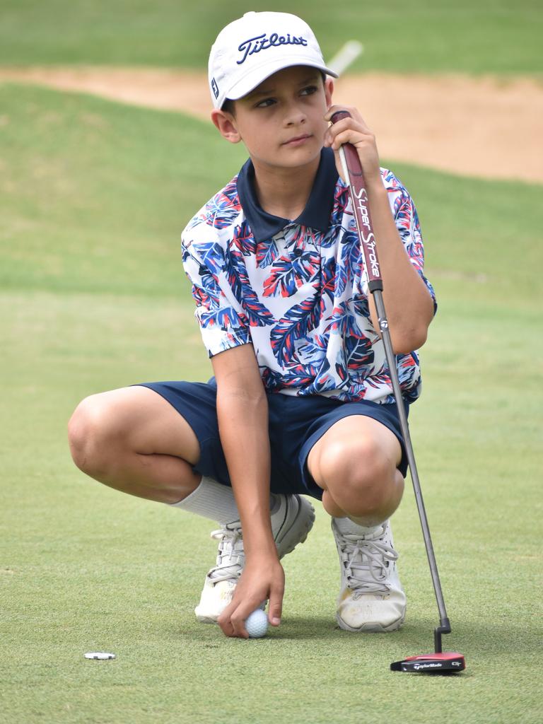 The Gold Coast's Sebastian McLeod at the US Kids Golf Foundation Australian Open at the Rockhampton Golf Club on September 28.