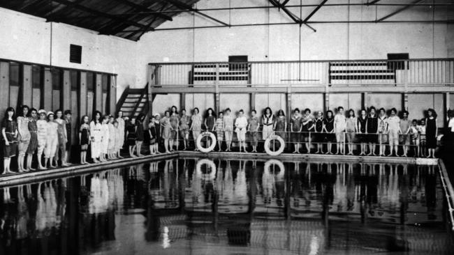 The Spring Hill Baths photographed around 1910. Picture: State Library of Queensland.