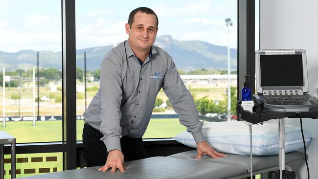 Townsville’s only Sport and Exercise Physician Dr Brendon Aubrey at Sports Clinic NQ. Picture: Shae Beplate