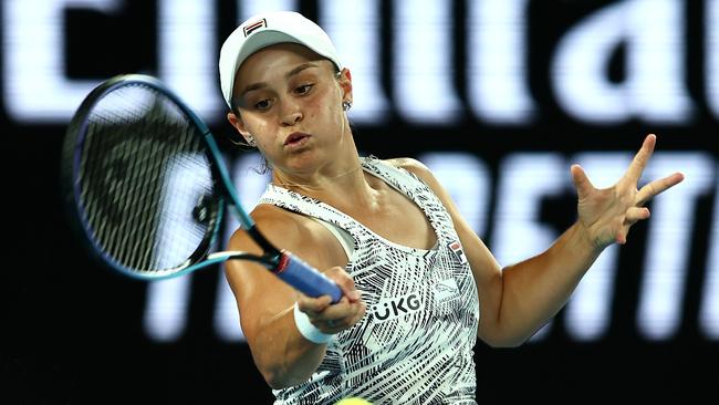 Ash Barty hasn’t dropped a set in her run to the final at the Australian Open. Picture: Clive Brunskill/Getty Images