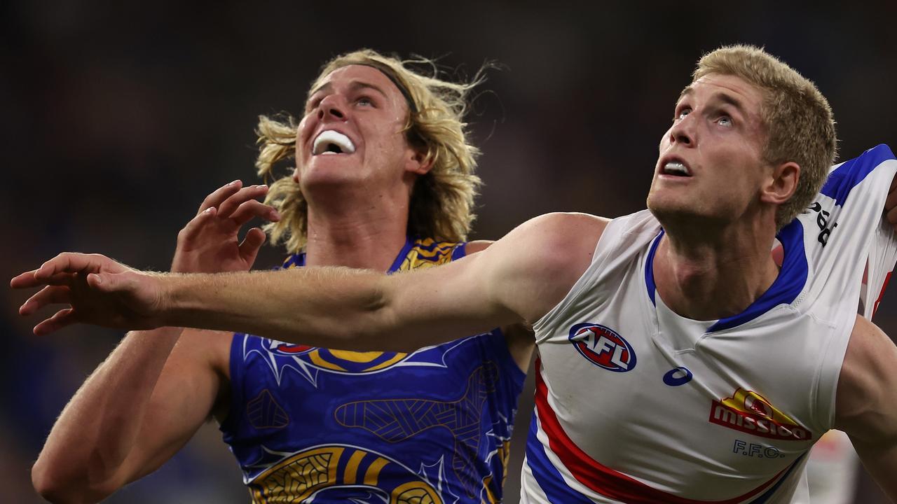 Bulldogs ruckman Tim English is enjoying a career-best season. Picture: Getty Images