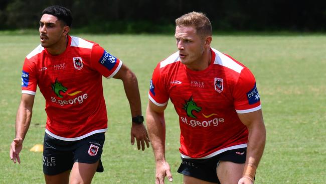 The Dragons have given Burgess (right) a shot at reviving his career. Picture: Supplied