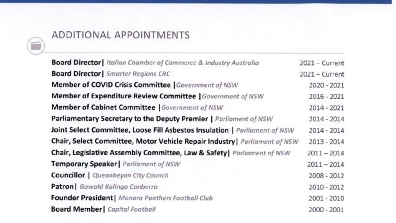 John Barilaro claimed on his CV to be the director of a board that didn't exist.