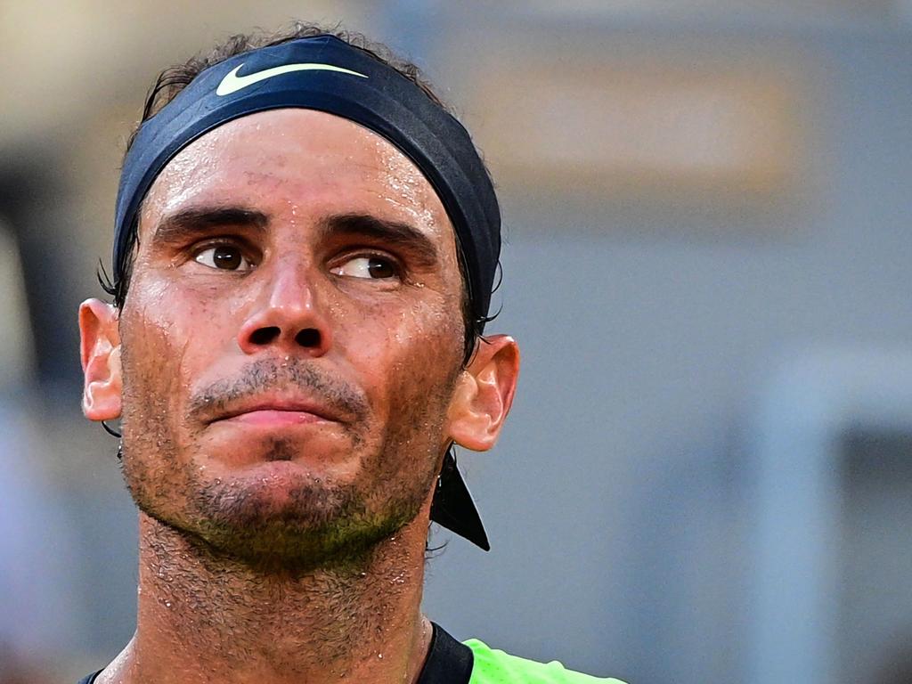 Rafael Nadal won’t compete at the US Open. (Photo by MARTIN BUREAU / AFP)