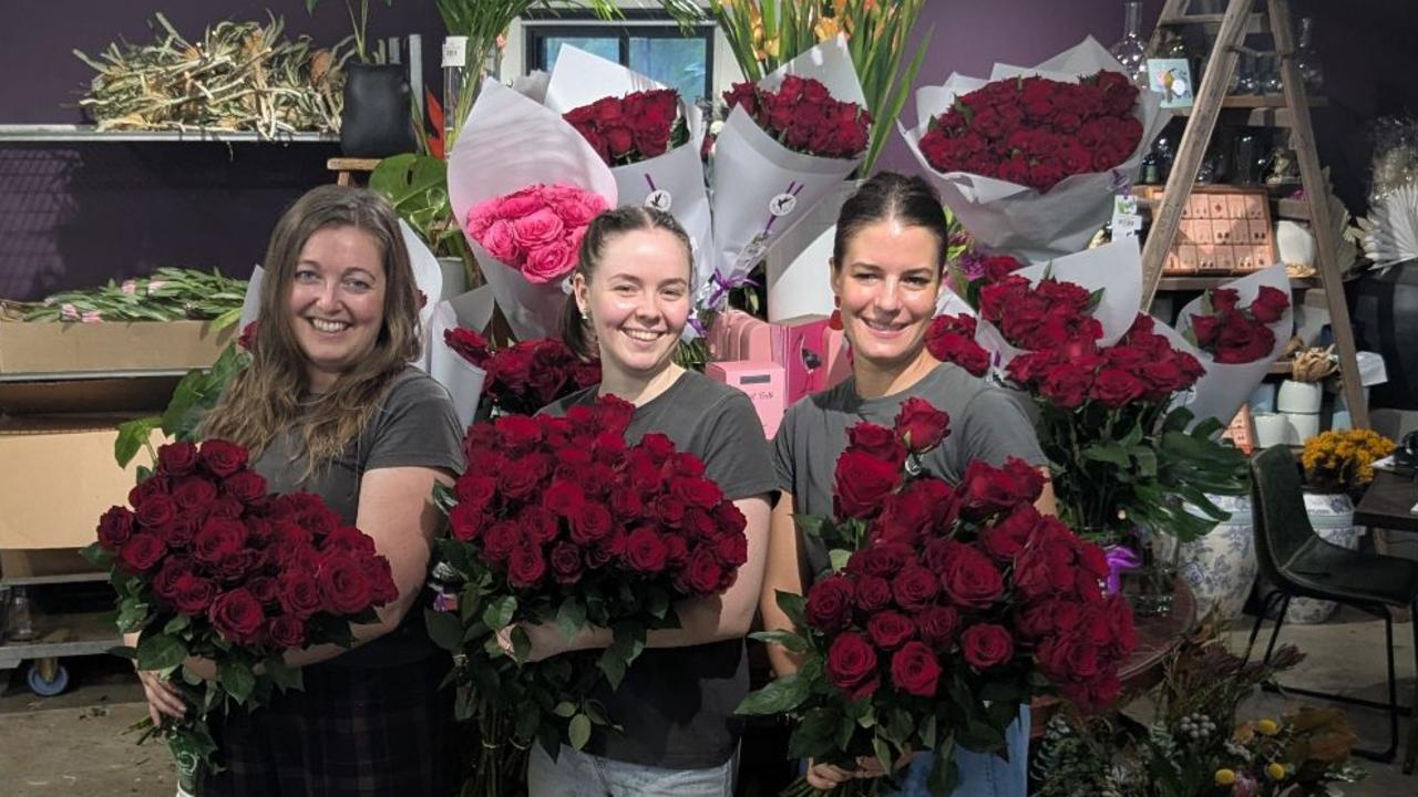 Maria Okwa (far right) with Beija Flor Florists.