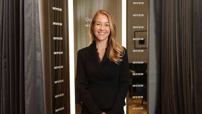 Recently appointed Myer executive chair Olivia Wirth at the Sydney store. Picture: John Feder