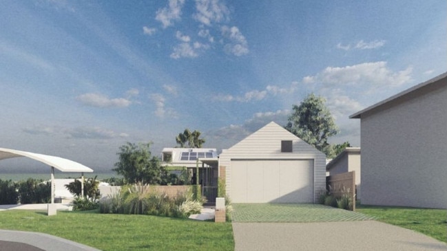 At the south end of Kingscliff within the Quirk Pl cul-de-sac, a new $1.7 million two-storey, four bedroom, two bathroom home with a swimming pool has been proposed. Picture: Knight Wilson