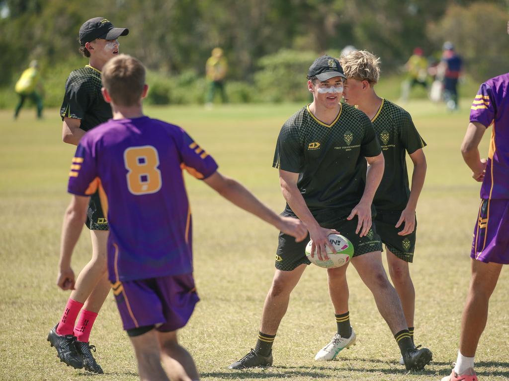 St Laurence's V St Josephs at the 2024 Gold Coast Titans All Schools Touch Football Picture: Glenn Campbell