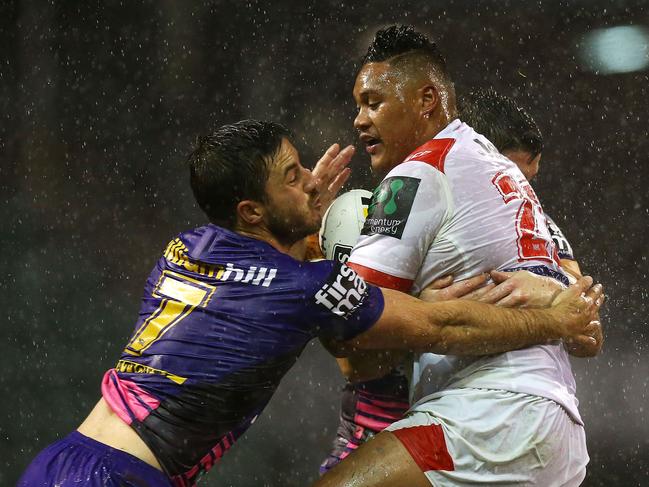 Luciano Leilua made his NRL debut in 2016. Photo: Mark Nolan/Getty Images