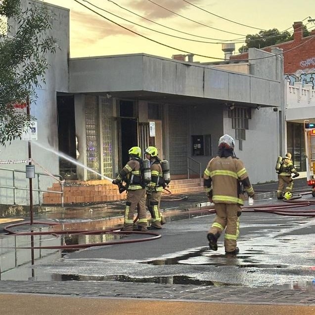 Fire crews at the scene on Friday morning. Picture: Supplied