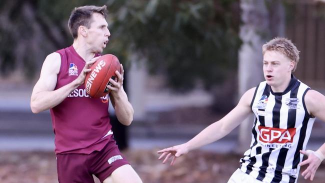 Craig Pitt in action for PAOC. Picture: Adelaide Footy League