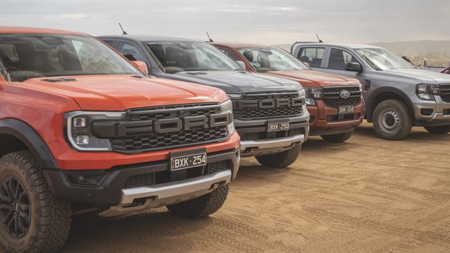 Ford Ranger Raptor at Finke Desert race.