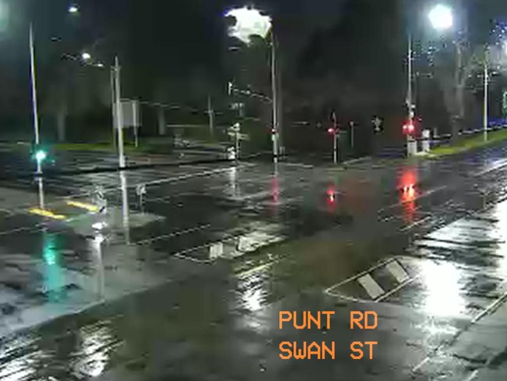 Punt Rd and Swan St in Richmond look deserted.