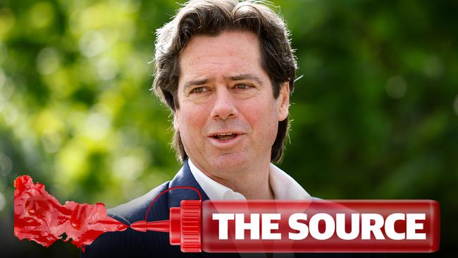 Gillon McLachlan has taken an anti-Voice heckler in his stride.