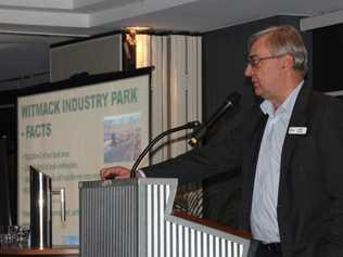 Dallas Hunter speaks to the audience of nearly 300 at the Enterprise Evening. Photo Contributed