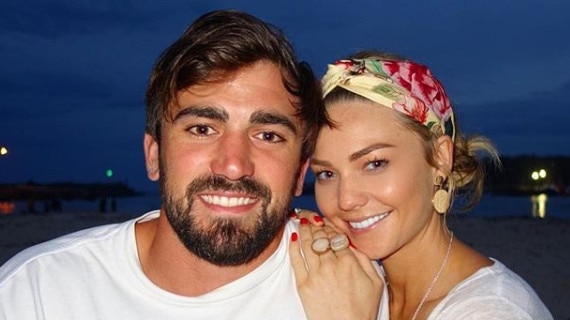 Bashford with former Bachelorette girlfriend Sam Frost. Picture: Instagram