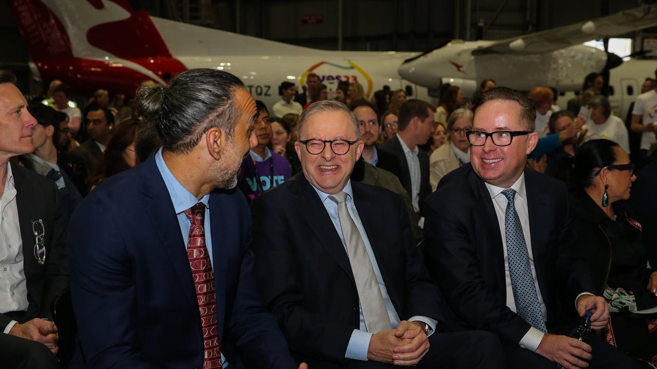 The closeness between Prime Minister Anthony Albanese and Alan Joyce has been questioned this year. Picture: NCA Newswire / Gaye Gerard