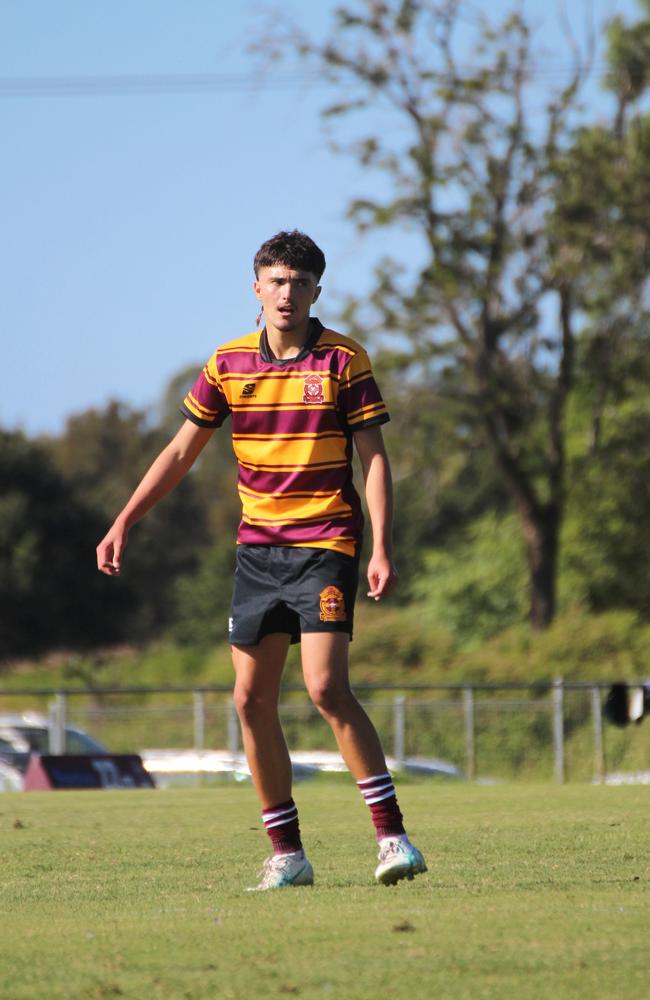 Ballymore Cup rugby action at the Albany Creek Brumbies Junior Rugby Union Club on Friday, April 12, 2024.
