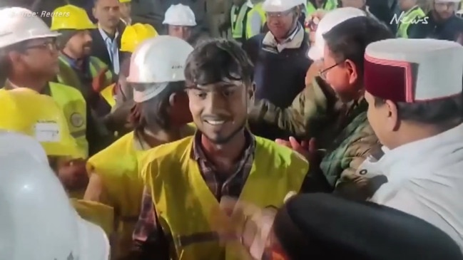 Construction tunnel workers from Indian tunnel collapse rescued after 17 days