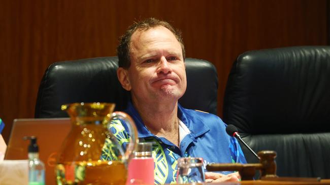 Cairns Regional Council interim chief executive John Andrejic at the Cairns Regional Council ordinary meeting. Picture: Brendan Radke