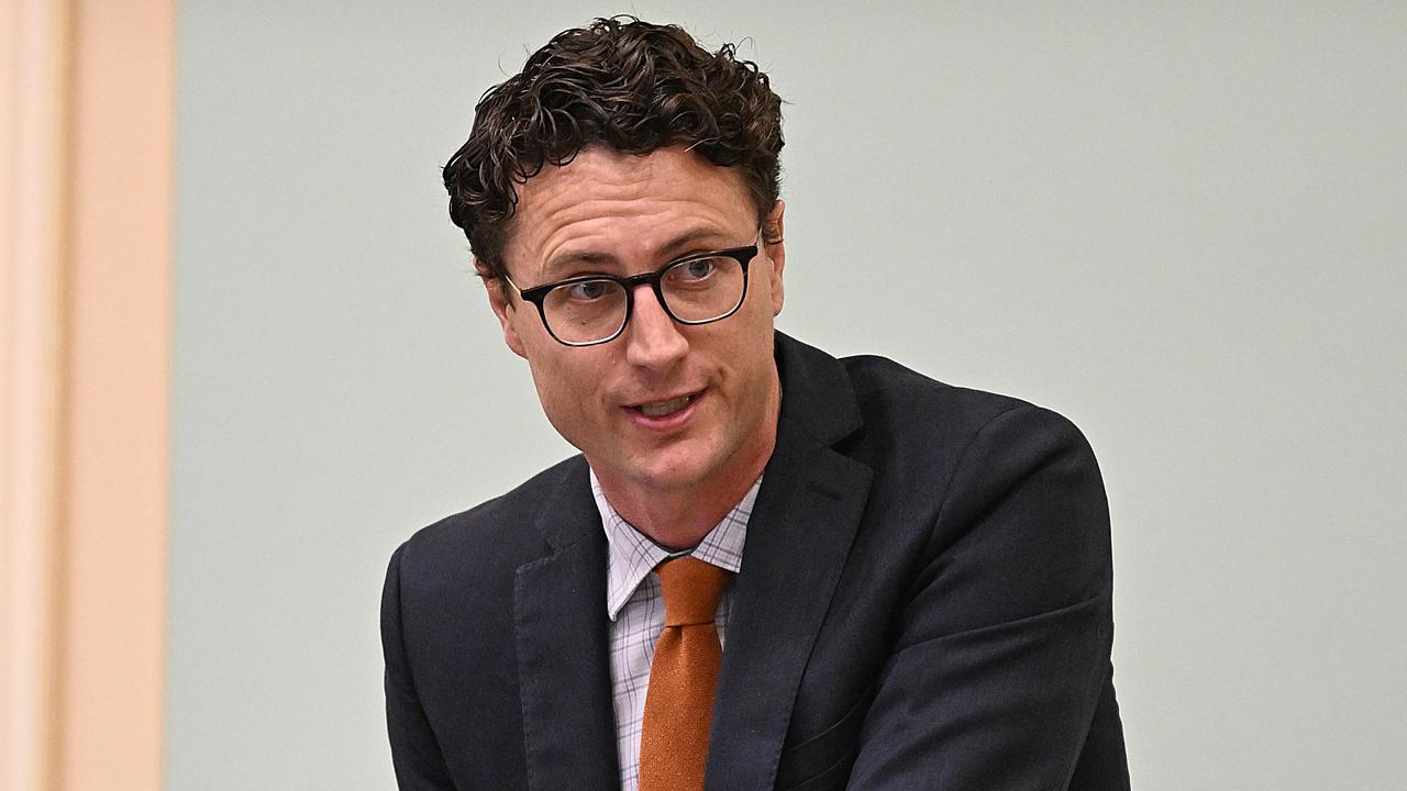 17/4/2024: QLD Minister for Transport and Main Roads Bart Mellish, during question time in the state parliament, Brisbane. pic Lyndon Mechielsen / Courier Mail