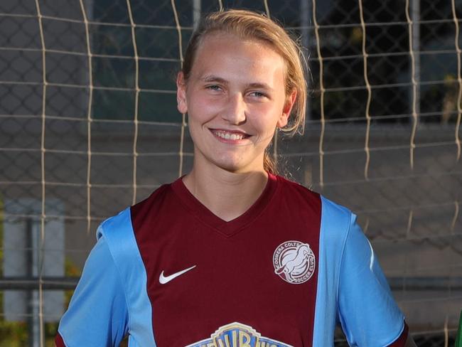 Coomera goalscorer Jess Sayer. Picture: Glenn Hampson