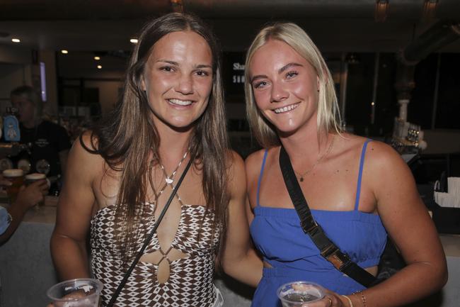 <p>Sasha Taurins and Olivia Clues. The Pulse for Shaw and Partners Shannon Eckstein Ironman Classic awards evening at Northcliffe Surf Lifesaving Club Saturday the 11th of February. Picture: Marcelo Lang</p>