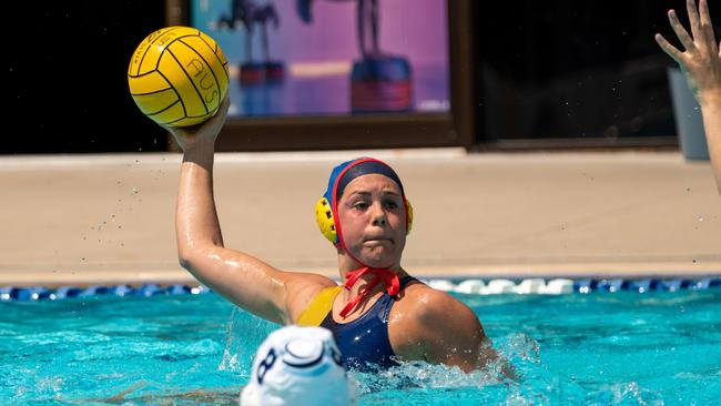 Young water polo player Taylor Dawkins