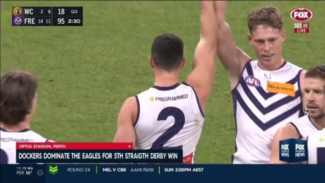 Dockers dominate Eagles in another derby win