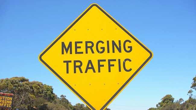 On roads where there are lanes marked, the driver changing lanes must give way to traffic. If there are no markings when the lanes merge it's a case of giving way to the vehicle in front. Picture: Supplied