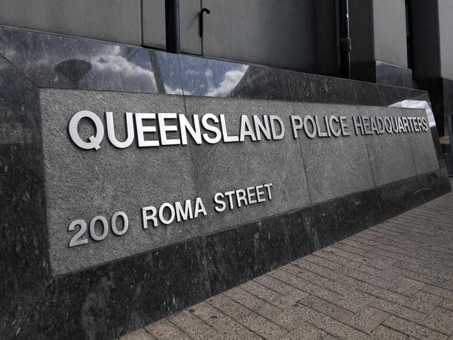 BRISBANE, AUSTRALIA - NCA NewsWire Photos AUGUST 11, 2020. A sign at the front of the Queensland Police headquarters building on Roma street, Brisbane. Picture: NCA NewsWire/Dan Peled