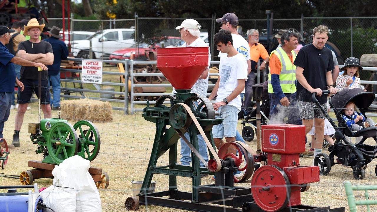 Farm machinery was on display at the Bellarine Agriculture Show on Sunday. Picture: David Smith