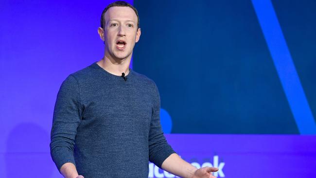 Facebook CEO Mark Zuckerberg has come under fire in recent times for his site’s handling of the personal information of users. Picture: AFP