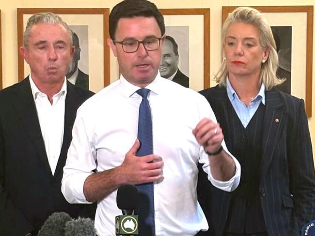 The Nationals decided not to enter a federal Coalition Agreement with the Liberal Party: Nationals Kevin Hogan, David Littleproud Nationals Leader and Senator Bridget McKenzie. Picture Facebook/Senator McKenzie