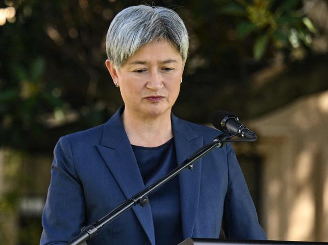 Foreign Minister Penny Wong. Picture: Michael Errey/Pool/AFP