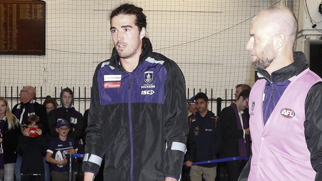 Alex Pearce of the Dockers will miss the rest of the season due to a fractured ankle.