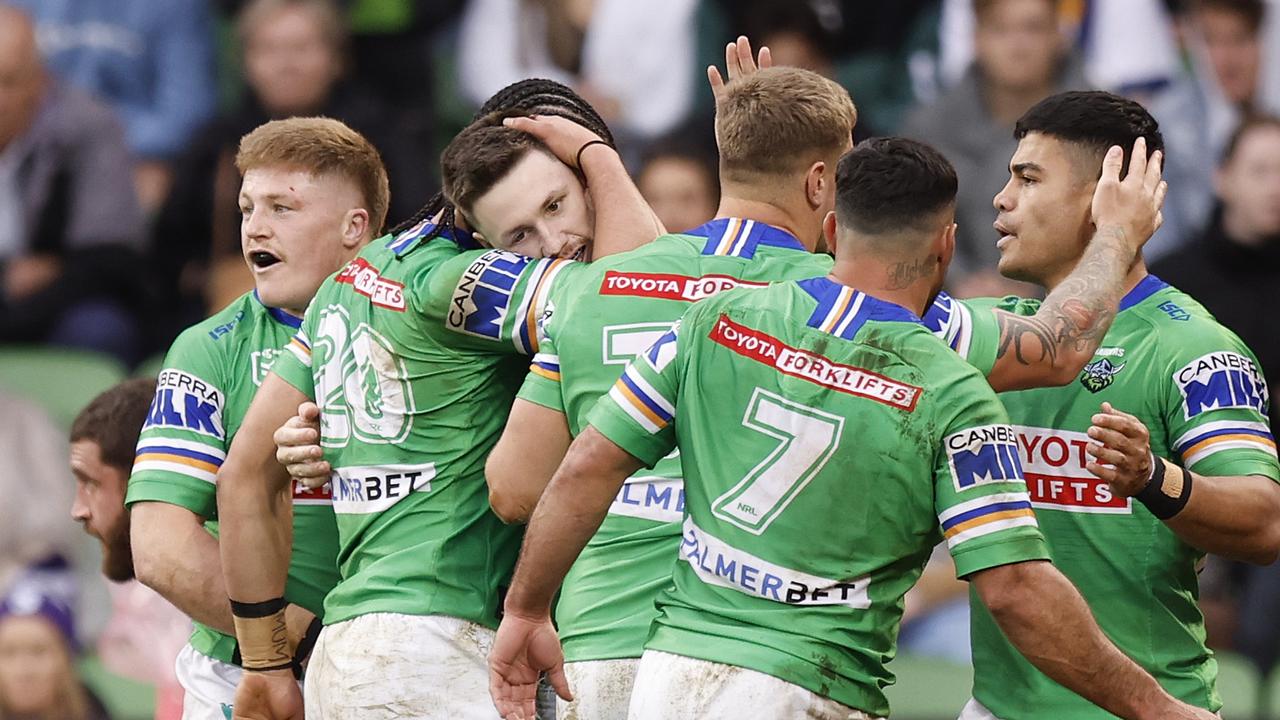 The Raiders love playing in Melbourne. (Photo by Mike Owen/Getty Images)