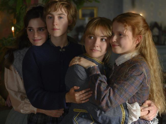 Emma Watson, Saoirse Ronan, Florence Pugh and Eliza Scanlen in a scene from in Greta Gerwig's Little Women. Picture: Supplied