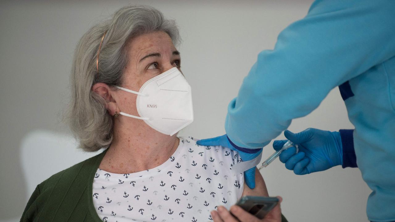 Professor Brendan Murphy concedes some of the athletes may get vaccinated before priority groups. Picture: Jorge Guerrero/AFP