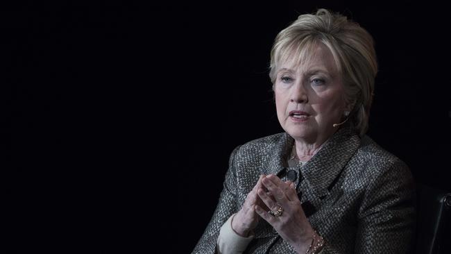 Former Secretary of State Hillary Clinton speaks in New York in April. (Pic: AP Photo/Mary Altaffer, File)