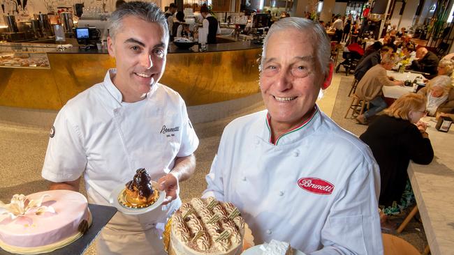 Giorgio Angele, executive pastry chef at Brunetti, is handing over to Stephane Bordes. Picture: Jay Town