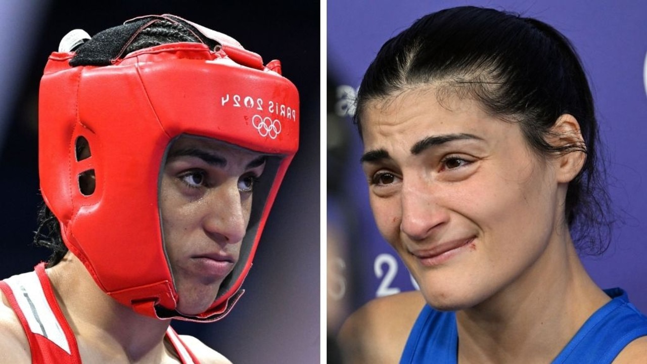 Angela Carini has completed a dramatic backflip with her thoughts on Imane Khelif. Pictures: AFP