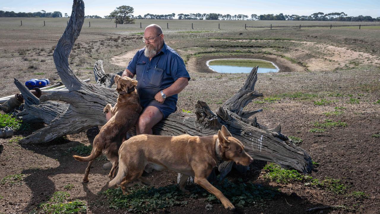 Noel Vallance on his Portarlington property. Picture: Brad Fleet.