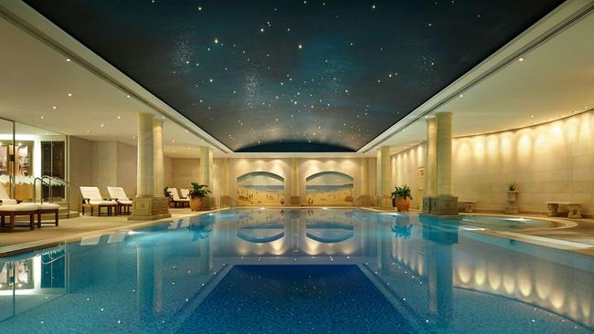 The Langham hotel Roman-baths swimming pool. Picture: Supplied